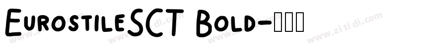 EurostileSCT Bold字体转换